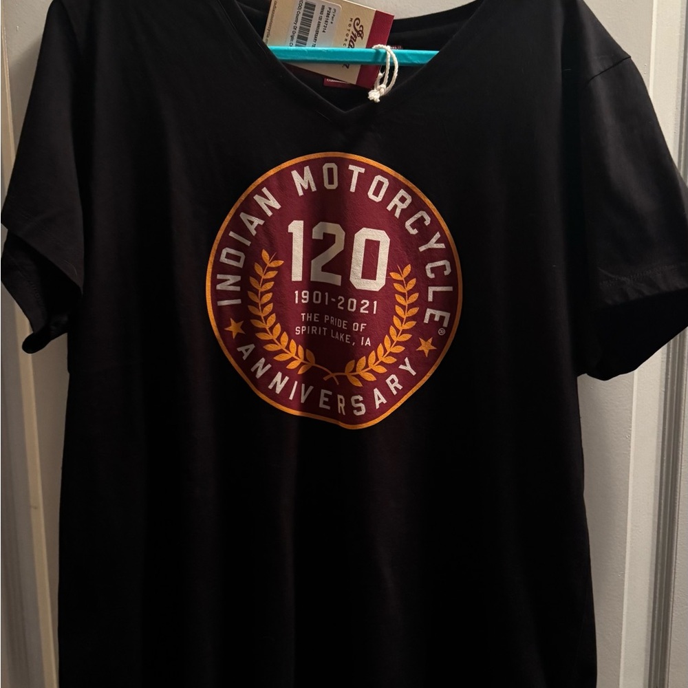 Black Short Sleeve Tee with Circular Emblem